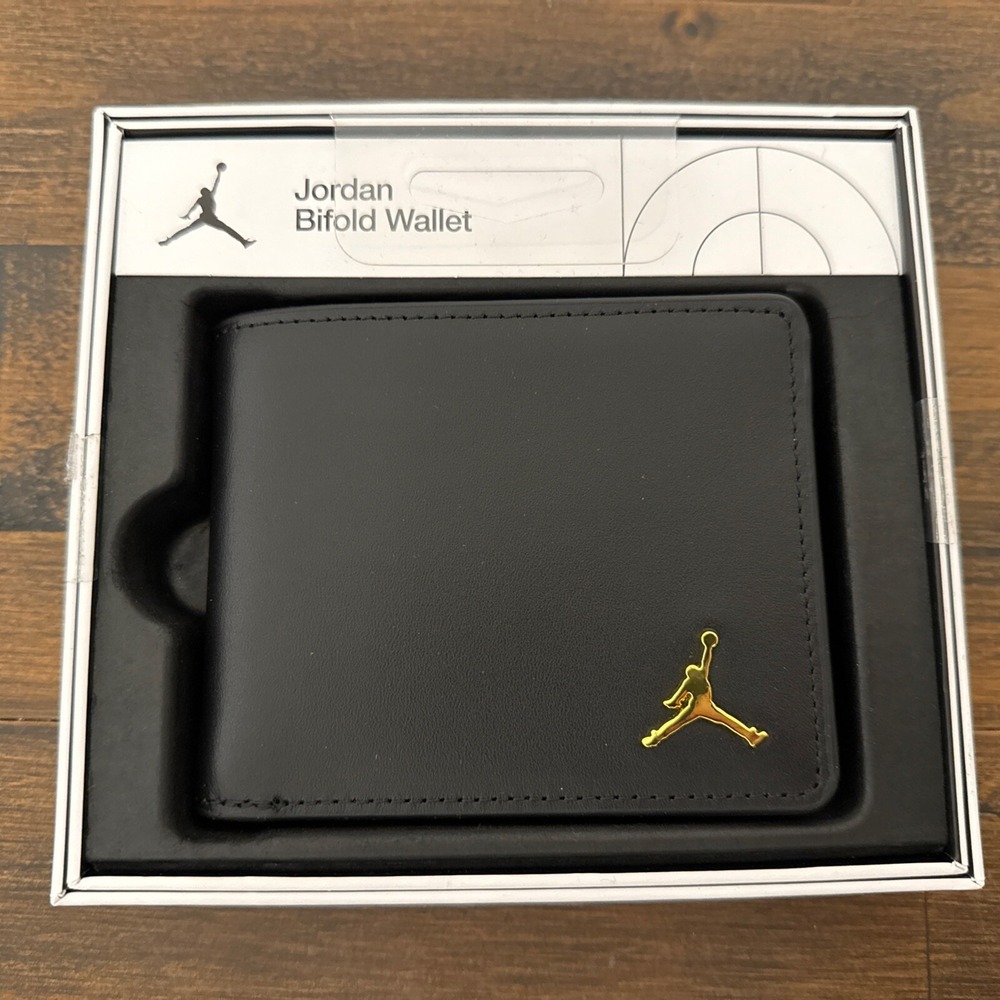 Nike Jordan Jumpman Ingot Bifold Wallet Black MA0819-023 Brand New
